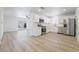 Modern kitchen featuring white shaker cabinets and stainless steel appliances at 6005 W Washington Ave, Las Vegas, NV 89107