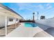 Stunning kidney-shaped pool and spacious patio area at 6005 W Washington Ave, Las Vegas, NV 89107