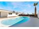 Inviting kidney-shaped pool in a sunny backyard setting at 6005 W Washington Ave, Las Vegas, NV 89107