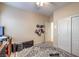 Multipurpose bedroom or home office with ample closet space at 6733 Violet Bluff Ct, North Las Vegas, NV 89084