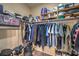 Well-organized walk-in closet with ample shelving and hanging space at 6733 Violet Bluff Ct, North Las Vegas, NV 89084