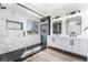 Spa-like bathroom with a walk-in shower and modern fixtures at 6808 Rose Petal Ave, Las Vegas, NV 89130