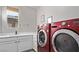 Laundry room with modern LG washer and dryer at 7131 Rosecrans St, Las Vegas, NV 89166