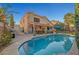 Stunning pool and patio area perfect for outdoor entertaining at 7420 Bush Garden Ave, Las Vegas, NV 89129