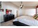 Bright bedroom with a comfortable bed and ceiling fan at 848 Waterloo Dr, Henderson, NV 89002