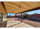 Covered patio with concrete flooring and backyard access at 8517 Soneto Ln, Las Vegas, NV 89117