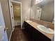 Bathroom with double vanity and shower/tub combo at 865 Gleamstar Ave, Las Vegas, NV 89123