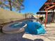 Relaxing pool and spa, perfect for outdoor entertaining at 865 Gleamstar Ave, Las Vegas, NV 89123