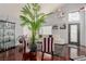 Bright living room with hardwood floors, stylish furniture, and a large window at 8986 Lillyhammer Ct, Las Vegas, NV 89147