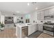 Modern kitchen with stainless steel appliances at 9465 White Fir Grove Ct, Las Vegas, NV 89143