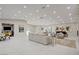 Open concept design with seating, an area rug, fireplace, and expansive floor plan for easy flow at 3104 Conners Dr, Las Vegas, NV 89107