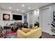Eclectic living room with a drum set, TV, and unique decor at 3104 Conners Dr, Las Vegas, NV 89107