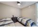 Cozy bedroom with two twin beds and simple nightstand at 4471 Dean Martin Dr # 1002, Las Vegas, NV 89103