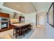 Modern kitchen with stainless steel appliances and island at 4471 Dean Martin Dr # 1002, Las Vegas, NV 89103