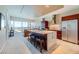Modern kitchen with stainless steel appliances and island at 4471 Dean Martin Dr # 1002, Las Vegas, NV 89103