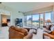 Living room with city views and access to bedroom at 4471 Dean Martin Dr # 1002, Las Vegas, NV 89103