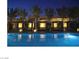 Night view of the resort-style pool with luxurious cabanas at 4471 Dean Martin Dr # 1002, Las Vegas, NV 89103