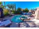 Relaxing kidney shaped pool and spa at 5061 Breakers Ln, Las Vegas, NV 89113