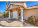 Elegant entryway with double doors and stone flooring at 7755 Coley Ave, Las Vegas, NV 89117