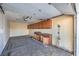 Garage with built-in storage cabinets at 7755 Coley Ave, Las Vegas, NV 89117