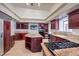 Large kitchen with granite countertops and high-end appliances at 7755 Coley Ave, Las Vegas, NV 89117