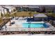 Aerial view of community pool and recreational area at 846 Star Estates Ave, North Las Vegas, NV 89086