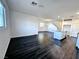 Spacious open-concept living area with modern wood-look floors and ample natural light at 846 Star Estates Ave, North Las Vegas, NV 89086