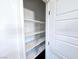 Walk-in pantry with shelving for optimal storage space at 846 Star Estates Ave, North Las Vegas, NV 89086