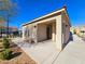 Exterior view of a community pool house featuring modern design and convenient access to amenities at 846 Star Estates Ave, North Las Vegas, NV 89086