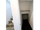 Under stairs storage features a shelf and dark flooring at 846 Star Estates Ave, North Las Vegas, NV 89086