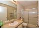 Clean bathroom with shower/tub combo and vanity at 8600 W Charleston Blvd # 2101, Las Vegas, NV 89117