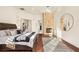 Spacious main bedroom with fireplace and large windows at 9513 Verlaine Ct, Las Vegas, NV 89145