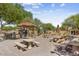 Outdoor community picnic area with grills and shaded seating at 10372 Hawks Wing St, Las Vegas, NV 89178