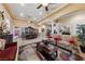 Elegant dining room with a large table and matching chairs at 10372 Hawks Wing St, Las Vegas, NV 89178