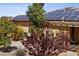 Home with solar panels and lush landscaping at 10372 Hawks Wing St, Las Vegas, NV 89178