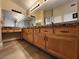 Large bathroom with double vanity and granite countertop at 121 E Cypress Dr, Henderson, NV 89015