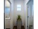 Simple bathroom with white vanity and shower/tub combo at 161 Petaluma Valley Dr, Las Vegas, NV 89138