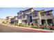 Luxury townhome community with attractive landscaping at 161 Petaluma Valley Dr, Las Vegas, NV 89138
