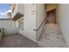 Townhome entry with tiled steps and dark brown door at 161 Petaluma Valley Dr, Las Vegas, NV 89138
