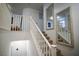 Stylish staircase leading to upper level at 161 Petaluma Valley Dr, Las Vegas, NV 89138