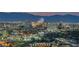 City lights at night, with a wide view of buildings and landscape features at 222 Karen Ave # 2601, Las Vegas, NV 89109