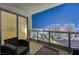 Private balcony offering stunning nighttime city views at 222 Karen Ave # 2601, Las Vegas, NV 89109