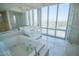 Luxurious bathroom with soaking tub and city view at 222 Karen Ave # 2601, Las Vegas, NV 89109