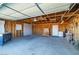 Unfinished garage with ample space for storage at 2300 W Mielzynski Way, Pahrump, NV 89048