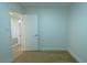 Small bedroom with door to hallway at 2408 Berkley Ave, Las Vegas, NV 89101