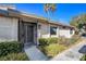 Front entry with double doors and decorative gate at 2471 Sabado St, Las Vegas, NV 89121