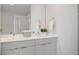 Double sink bathroom vanity with modern fixtures and ample counter space at 353 E Bonneville Ave # 457, Las Vegas, NV 89101