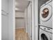 Stackable washer and dryer with closet storage at 353 E Bonneville Ave # 457, Las Vegas, NV 89101