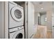 Stackable washer and dryer in a convenient laundry closet at 353 E Bonneville Ave # 457, Las Vegas, NV 89101