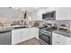 Modern kitchen featuring stainless steel appliances and sleek countertops at 4536 Rolls Royce Rd, North Las Vegas, NV 89031